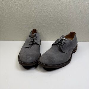 Vionic Men’s Gray Suede Bowery Graham Supportive Oxford Orthotic Shoes Size 10